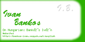 ivan bankos business card